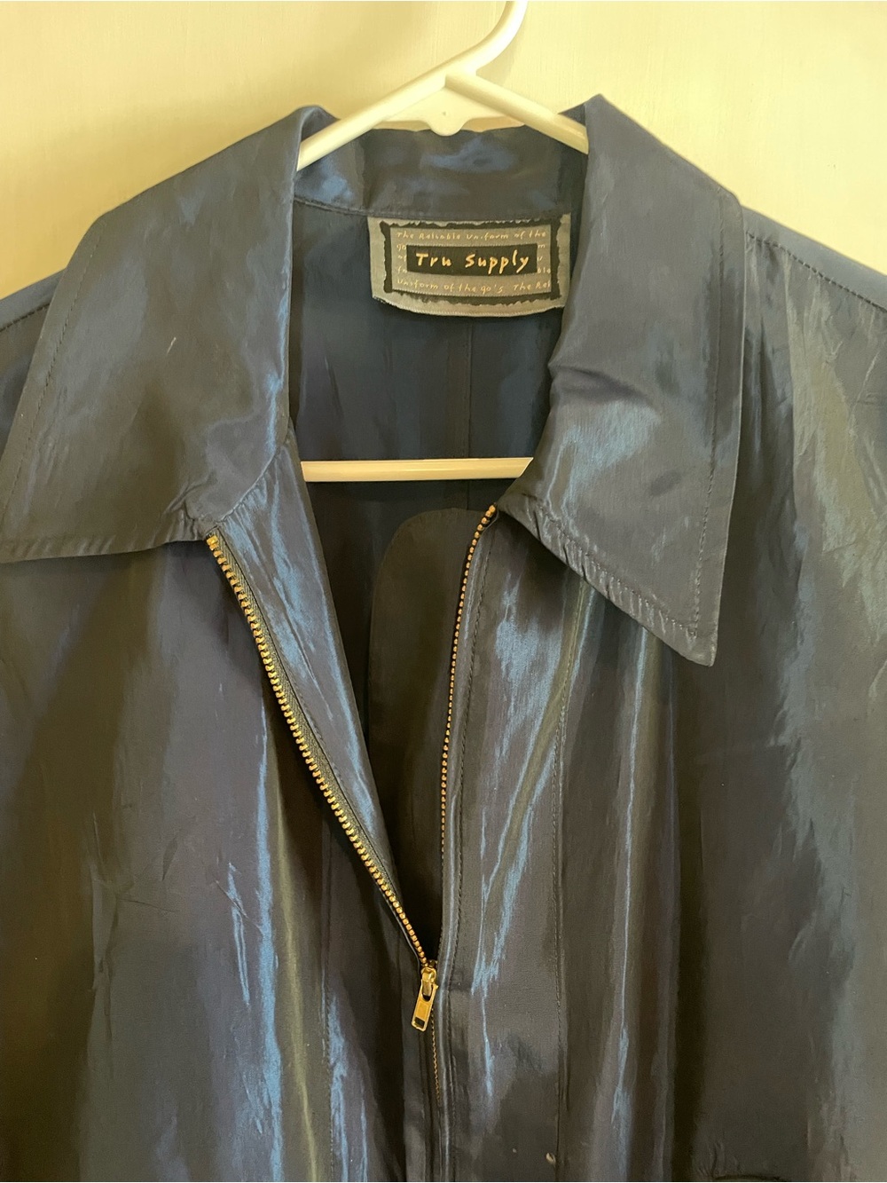 Women's Navy Utility Drawstring Jacket - Picture 3 of 6